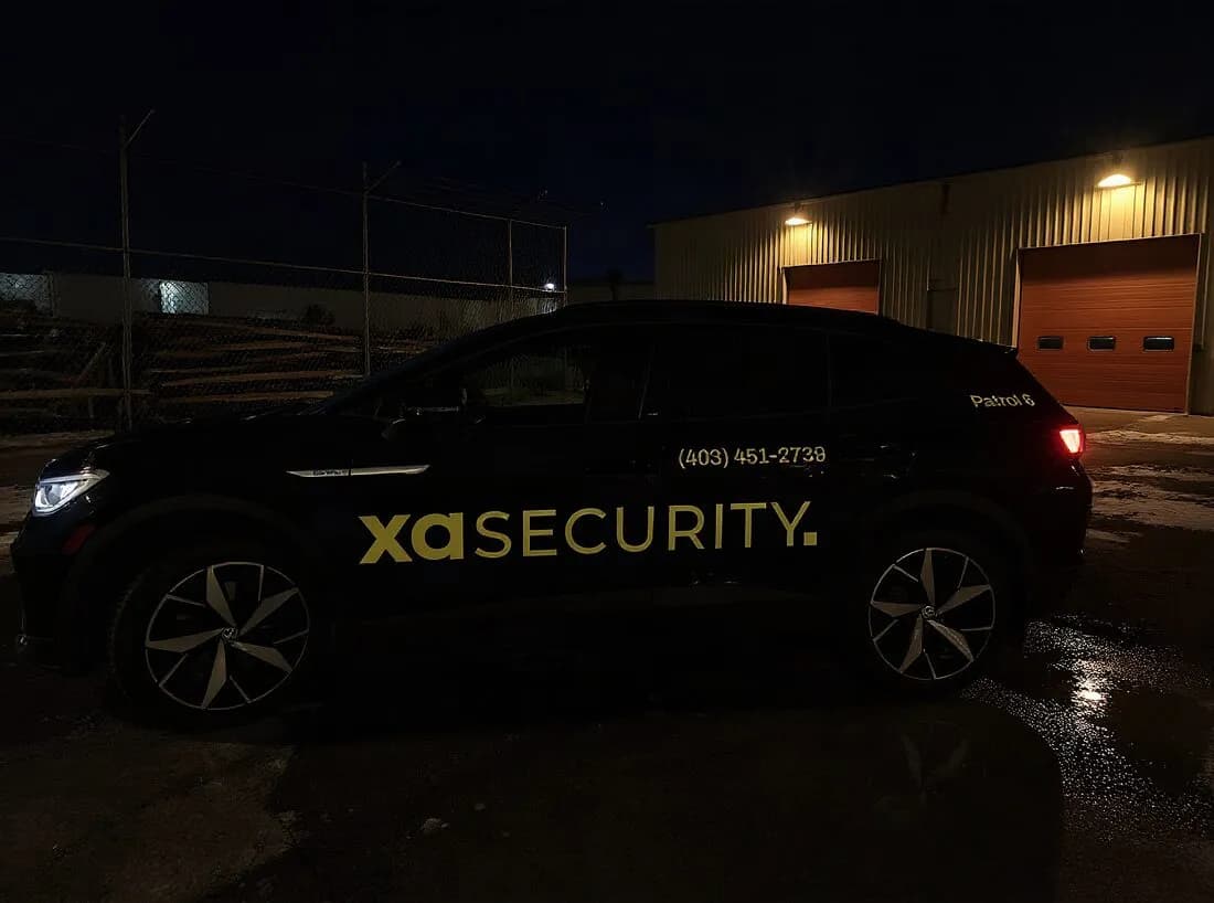 An XA Security patrol vehicle